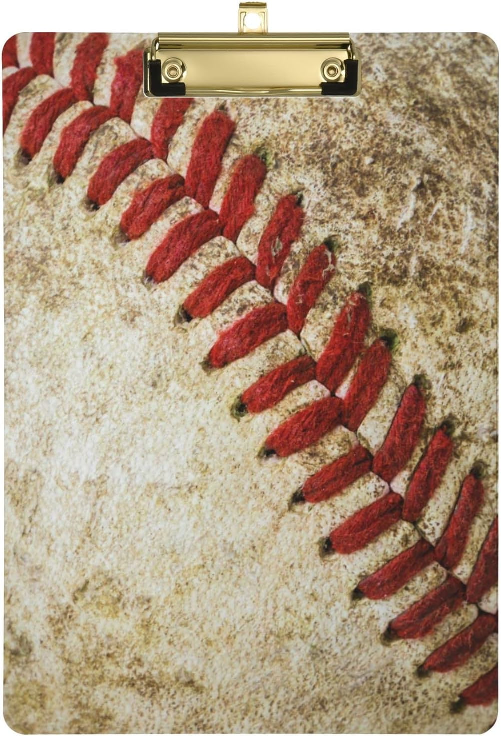 KXMDXA Retro Baseball Clipboard Hardboard Wood Nursing Clip Board and Pull for Standard A4