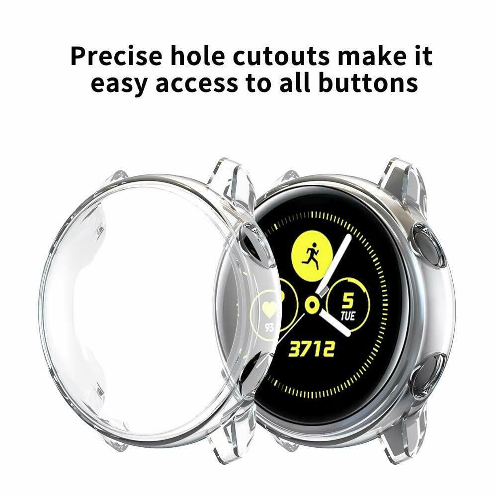 2 PACK Samsung Galaxy Watch Active 2 40 mm Case Clear TPU