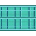 thumbnail image 1 of Ahgly Company Machine Washable Indoor Rectangle Transitional Bright Cyan Blue Area Rugs, 2' x 5', 1 of 7