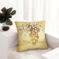 thumbnail image 6 of Pofeuu Bunch of Grapes Print Double-sided plush pillowcase Square Throw Pillow Covers Pillows Cover for Living Room Bedroom Sofa Couch Cushion Cover（No pillow core）-22"x22", 6 of 7