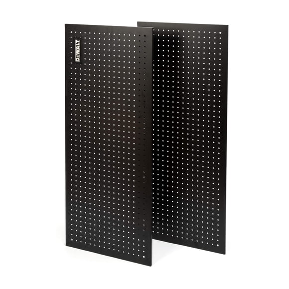 Kit de accesorios de almacenamiento para tableros perforados DEWALT de 48 x 18 pulgadas con pasadores de bloqueo