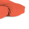 thumbnail image 2 of Jordan Manufacturing Sunbrella 44" x 18" Canvas Melon Solid Rectangular Tufted Contoured Outdoor Wicker Settee Bench Cushion, 2 of 9