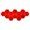Red, variant on WYZCTTD 12 Pcs Hexagon Mirror Wall Stickers, HD Acrylic Self-Adhesive Honeycomb Decorative Mirror Tiles for Living Room Bedroom Home Wall Decor