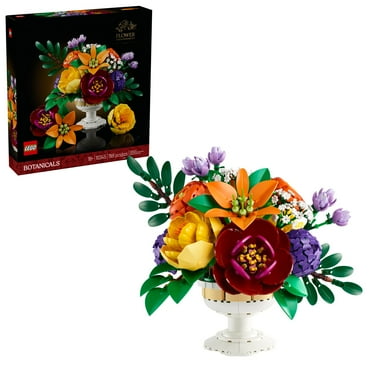 LEGO Botanicals Flower Arrangement Artificial Flowers Building Set - Wedding Decor for Table Display - Gift for Wedding, Bridesmaid - Unique Bouquet for Adults, Ages 18  - 10345