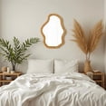 thumbnail image 5 of Sintosin Bathroom Mirrors,Boho Woven Rattan Wall Bathroom Mirror 22"x30", Handmade Decorative Mirror for Farmhouse, Coastal & Modern Decor, 5 of 10