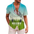 thumbnail image 1 of Camisas Para Hombre Manga Larga Negra Camiseta de regalo deportiva para fanáticos del fútbol americano para hombre, camiseta de Rugby Retro deportiva para jugador de Rugby Vintage (Light Blue, XXL), 1 of 4
