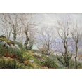 thumbnail image 2 of Moret, Henry 32x24 Black Ornate Wood Framed with Double Matting Museum Art Print Titled - Sur la Montagne St. Givene, 2 of 4