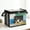 Black, variant on EDHITNR Book Storage Box Foldable Transparent, Dustproof Large Organizer for Home Office Document Magazine Container
