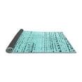 thumbnail image 2 of Ahgly Company Indoor Round Solid Light Blue Modern Area Rugs, 5' Round, 2 of 4