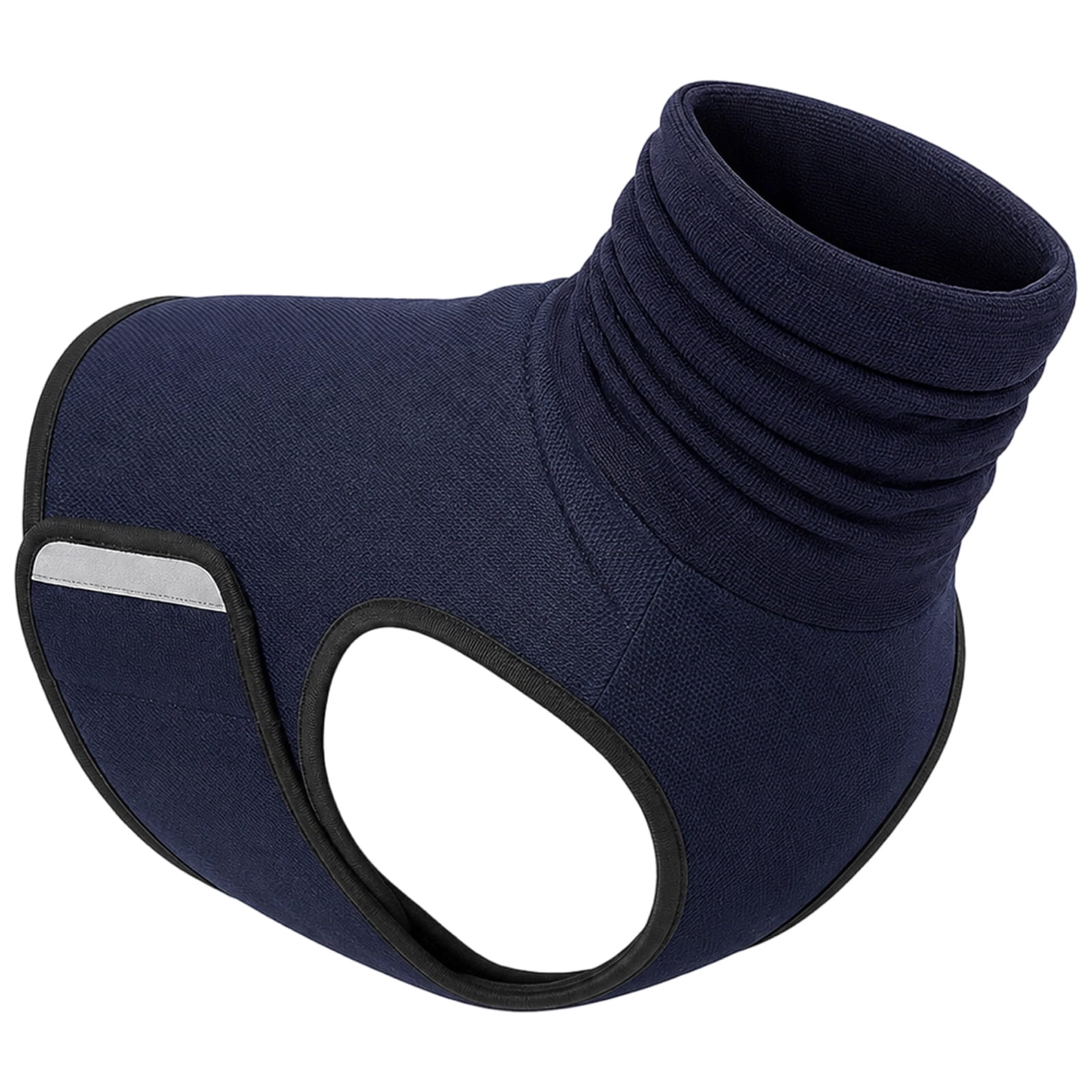 Dog Vest M Size Dark Blue Calming Waistcoat with Hoodie for Thunder Separation Travel Reflective Pet Vest for Dogs