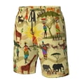 thumbnail image 4 of Vsdgher Ethnic African Men's Beach Shorts, Surfing shorts, Swim trunks, Quick Dry Swim Trunks for Surfing Beach Fun -X-Large, 4 of 6