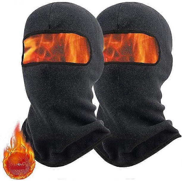 Set of 2 Motorcycle Balaclavas, Balaclavas for Men and Women, Warm Winter Ski Mask, Windproof Black, Bicycle Balaclava for Sports, Cycling, Skiing and