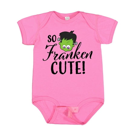 

Inktastic Halloween So Franken Cute Gift Baby Boy or Baby Girl Bodysuit