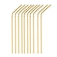 thumbnail image 2 of S SERENABLE 10 PCS Food-Grade 304 Stainless Steel Drinking Straw Reusable 21cm Curved - Easy, 2 of 9