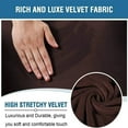 thumbnail image 4 of High Stretch 1 2 3 Seater Recliner Chair Cover, Velvet Sofa Slipcover for Reclining Sofa Cats Dogs Furniture Protector Reclining Couch Covers,Washable-Dark green-Sofa (8 PCS), 4 of 8
