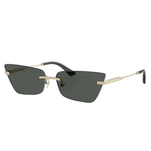 Jimmy Choo JC 4012 Metal Womens Cat-Eye Sunglasses Pale Gold 60mm Adult