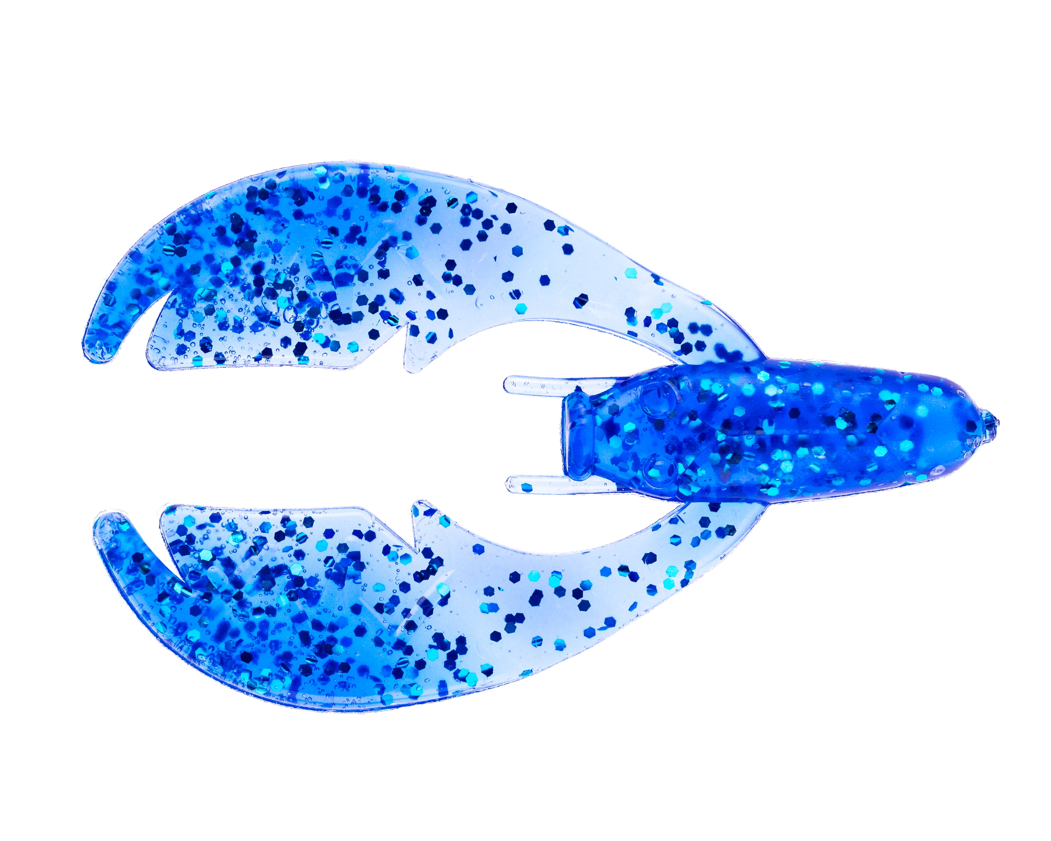 (2 pack) NetBait Paca Chunk, Sapphire Blue, Crawfish Fishing Soft Baits, 6 pieces