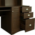 thumbnail image 6 of KEHOMY Home Office Computer Desk with Hutch,Walnut, 6 of 8