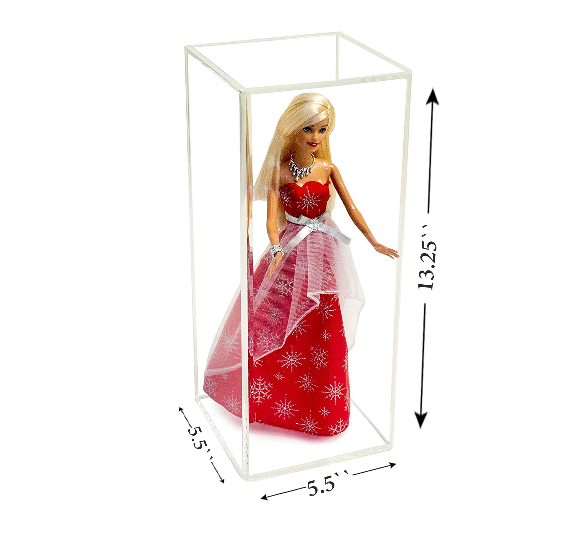 Barbie Doll Display Case Made of Hard Acrylic Plastic