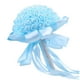 thumbnail image 4 of Ramo de novia para boda, flores artificiales, rosas artificiales con azul, 4 of 9