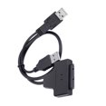 thumbnail image 1 of bedienty 40cm SATA 22Pin to USB2.0 Adapter Double USB Cable SSD HDD Hard Drive Connector for PC Driver Laptop Accessories, 1 of 5