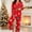 Red, variant on Christmas Pajamas for Women Pink Button Down Long Sleeve 2 Piece Pajama Set Holiday Sleepwear Loungewear,Size 2XL