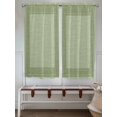 thumbnail image 5 of Sage Green Geometric Living Room Curtains 72 Inches length, Green Greek Key Design Burlap Modern Art Window Treatment Curtain Drapes, Light Filtering Drapes for Bedroom, 52"x72", 2 Panels, 5 of 7