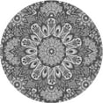 thumbnail image 1 of Ahgly Company Machine Washable Indoor Square Transitional Gray Cloud Gray Area Rugs, 3' Square, 1 of 7