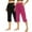 Hot Pink, variant on ZQUUVOU 2Pcs Women's Capris Pants Solid Elastic Waist Pocket Cropped Pants Casual Stretchy Stylish Pants For Spring Summer Women's Clothing Navy
