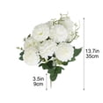 thumbnail image 3 of chaungfeng 13.7In Artificial Hydrangea Silk Flowers Bouquet, Faux Hydrangea Stems for Wedding Centerpieces Home Decor (White), 3 of 6