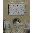 thumbnail image 3 of Independence Five-pointed Star Shining Outdoor TV Cover 70 to 75 Inch Waterproof, White American Flag Day 600D Oxford TV Covers with Zipper, Outside Flat TV Screen Protector 68"Wx42"Hx4.5"D, 3 of 7
