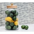 thumbnail image 3 of Decmode Traditional 15 Inch Cylinder Glass And Mango Wood Jar, Transparent, 3 of 3