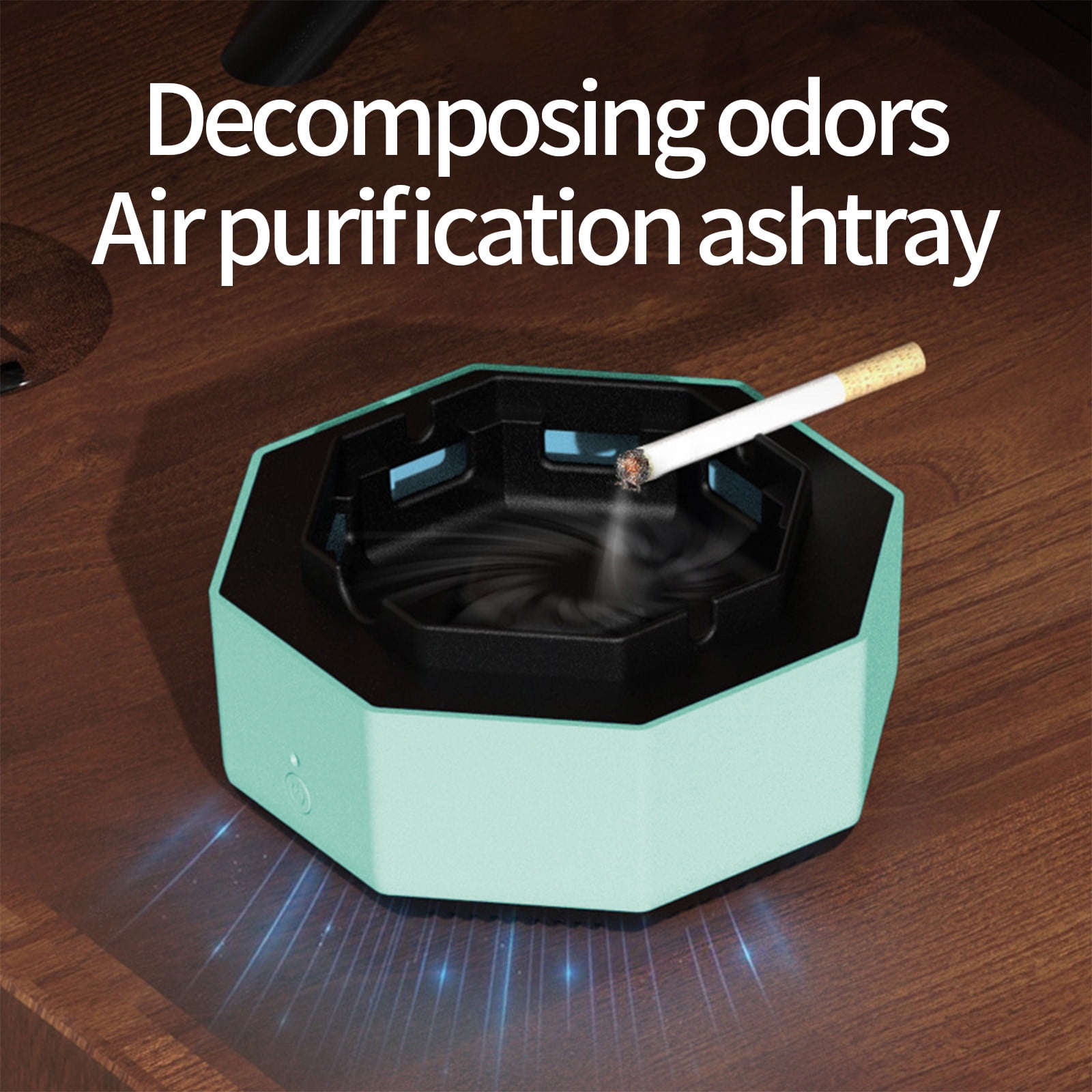 aromatherapy cigarettes Smokeless Ashtrays for Cigarettes Indoor,2 in 1 Aromatherapy  Multifunctional Negative Ion Air Fresher,Small Negative Ion Car Electronic  Ashtray for Home,Office,Outdoor Green