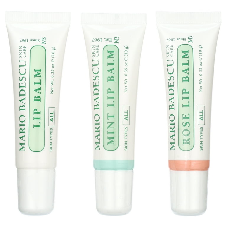 24 Value) Mario Badescu Lip Balm Trio Holiday Gift Set, 3 ct