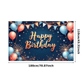 thumbnail image 3 of Colorful Design Birthday Banner Decorative Stars Balloon Arrangement Party Decoration for Birthday Celebration Kids Event Indoor Decor, 3 of 8