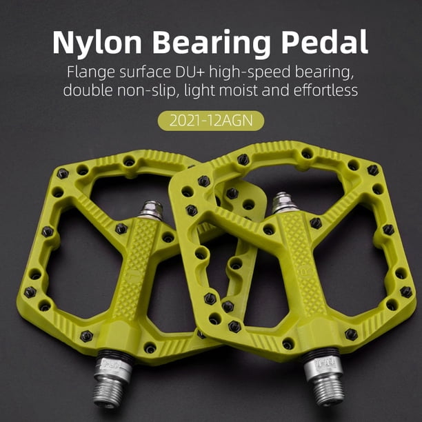 Rodamientos ultraligeros ROCKBROS, pedales de bicicleta, pedales de nailon para ciclismo de carretera, pedales bmx Mtb, plataforma plana, accesorios de piezas de bicicleta Tan Jianjun unisex