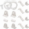 thumbnail image 1 of 2 sets of roller blind accessories (15mm/PVC/no drilling) Fixed roller blinds for curtains, roller blinds, etc., 1 of 4
