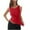 Red, variant on Women Tank Tops Zeophrasy Fashion Women's Casual Sleeveless Solid Top Blouse Great Gift for Less Hot Pink XL