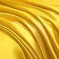 thumbnail image 3 of Luxury Satin Full Sheet Set, Yellow 4-Piece, Silky Deep Pocket Fitted Sheet for Hair and Skin, 3 of 8