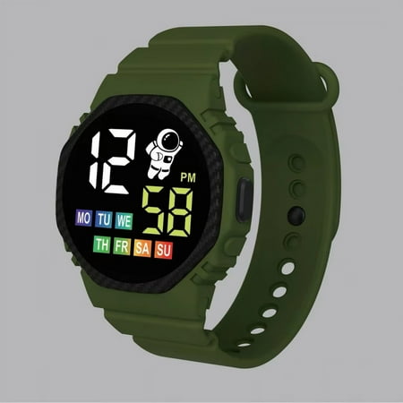 Kid s Joy! HIMIWAY Sweatshirt Dress Fashionable Electronic Watches for Kids Waterproof and Durable Smartwatch for Swimming and Water Activities LED Electronic Waterproof Watch