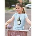 thumbnail image 2 of Cute Penguin With Ice Cream T-Shirt Juniors -Image by Shutterstock,  Large, 2 of 4