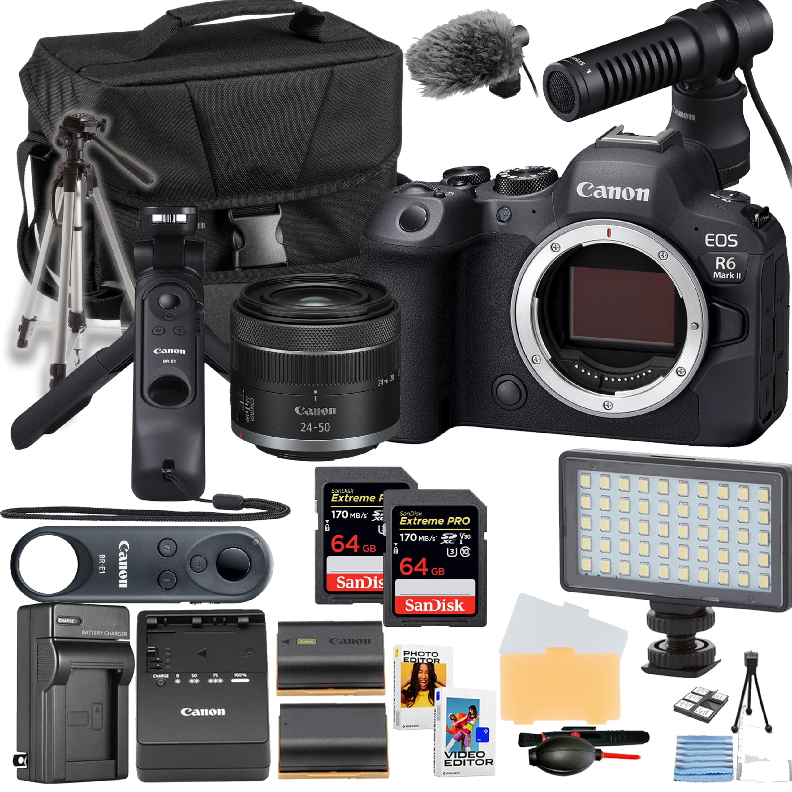 Canon EOS R Full Frame Mirrorless Camera with RF24-105mm F4