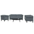 thumbnail image 1 of vidaXL 3 Piece Sofa Set Dark Grey Velvet, 1 of 5
