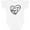 AA-White, variant on Inktastic I Love My Mom and Dad in Black Chalk Heart Boys or Girls Baby Bodysuit