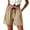 Khaki, variant on Lzobxe Womens Shorts Cargo Plus Size Drawstring Casual Womens Plus Size with Pockets,Size S-2XL