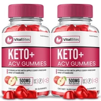 (2 Pack) Vital Bites ACV Gummies, VitalBites Keto   ACV Gummies, Official Supplement for Men and Women