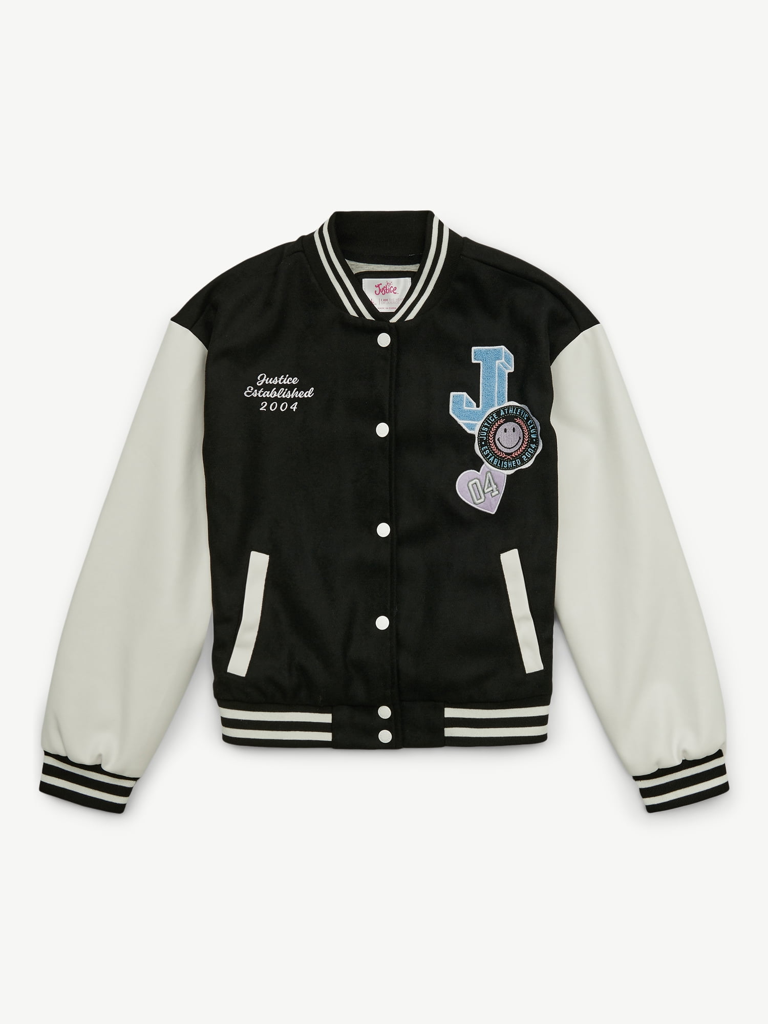 Justice Girls Full Zip Bomber, Sizes XS - XLP