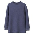thumbnail image 2 of Children's Winter Solid Color Half High Collar Base Shirt With Thick Knitted Base And Fleece Warm Jacket For Kids, 2 of 5