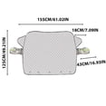 thumbnail image 3 of Parasol para todas las estaciones, protector de hielo de 360 grados, para todo tipo de clima, protector de nieve para parabrisas, protector de parabrisas reversible para todo tipo de clima, compatible, 3 of 9