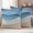 SteelBlue, variant on Turquoise Outdoor Waterproof Pillow Covers, Ocean Wave Stripes Modern Abstract Beach Decorative Square Throw Pillowcase Sofa Cushion Sham for Patio/Couch/Chair, 20"x20" 2 Pack